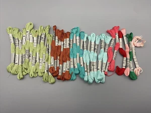 LOT (34) Galaxy Double Mercerized Floss Assorted Colors - Picture 1 of 1