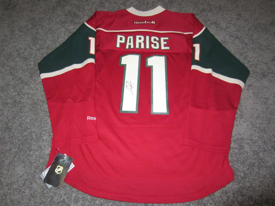 ZACH PARISE Minnesota Wild SIGNED Autographed JERSEY w/ COA New Medium Foto 1 de 3