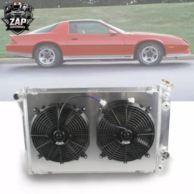 4Row Radiator+Shroud+Fan For 1982-1992 1991 Chevy Camaro Iroc-Z RS Z28 V8 CC951 Foto 1 de 3