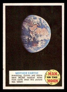 1970 Topps Man on the Moon #77 Mother Earth VG