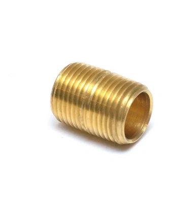 1/2 Npt Male Close Nipple Brass Pipe Fitting Air Fuel Oil Gas Water FasParts - Image 1 of 4