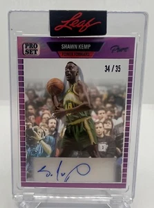 SHAWN KEMP 2022 LEAF PRO SET #89-SK2 PURE PURPLE CLEAR SP /35 - Picture 1 of 2