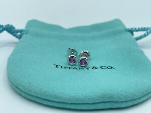 Tiffany & Co. Elsa Peretti Color by the Yard Pink Sapphire Stud Earrings