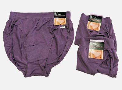 Bali Comfort Revolution Panty Corte Alto 6/7 NUEVO CON ETIQUETAS M/L 303J PAQUETE DE 3 Foto 1 de 4