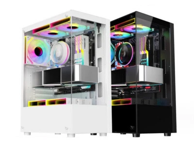 Tower Gaming PJP--Glas Pc Gehäuse USB 3.0 ATX ,Tower schwarz ++++ qjf - Bild 1 von 4