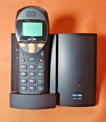 ISDN DECT Telefon DeTeWe Eurix 240/245 - Konvolut Basis, 2 Mobilteile, 2 Ladest. - Bild 1 von 4