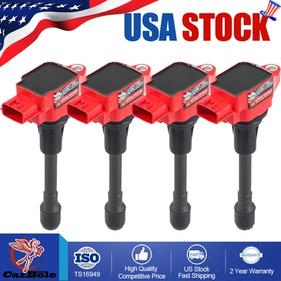 Bobinas de ignição 4X UF549 para Nissan Altima Sentra Infiniti QX60 L4 1.6L 1.8L 2.5L - Imagem 1 de 4