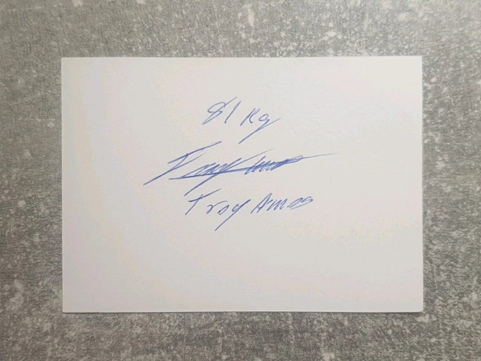 KK m.Orig.AG Troy Amos-Ross CAN Boxen 1.WM 12 - IBF-Cruisergewicht Rarität! - Bild 1 von 1