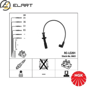 IGNITION CABLE KIT 0663 FOR LANCIA KAPPA/SW 838 A4.000 2.0L 4cyl KAPPA - Picture 1 of 10