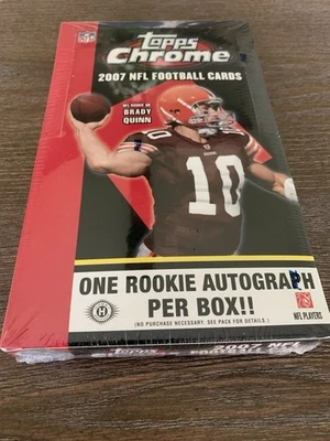 2007 topps chrome football box - Image 1 of 2
