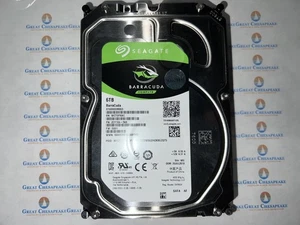 Seagate ST6000DM003 6TB Barracuda Compute 5400RPM 3.5" SATA 256MB Cache TESTED! - Afbeelding 1 van 1