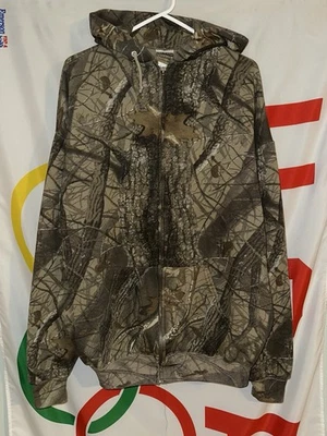 Jerzees Exterior Camuflaje Cremallera Completa Sudadera con Capucha 2XL Sudadera Caza Foto 1 de 4