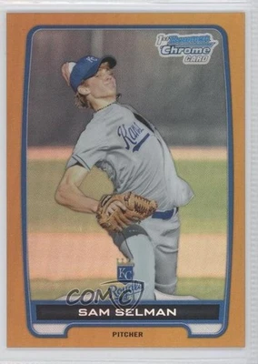 2012 Bowman Draft Chrome Draft Picks Gold Refractor /50 Sam Selman #BDPP116 - Image 1 of 2