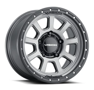 20" Vision Off-Road 350 Ojos Satin Grey Wheel 20x9 5x5.5 For Dodge Ram Rim 12mm - Image 1 of 4