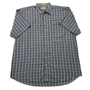 Cutter & Buck Men's Collared Shirt Button Down Plaid Green/Blue SIZE XXL - Picture 1 of 9