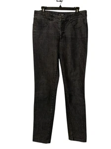 Armani Jeans Mens 33 Black Skinny Designer Denim Studded Pockets - Picture 1 of 8