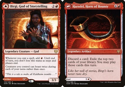 Birgi, God of Storytelling // Harnfel, Horn of Bounty KHM NM MTG - Image 1 of 1