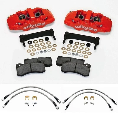 Wilwood Front Rear Caliper & Bracket & Line Kit For Chevrolet Corvette C5 C6 - Image 1 of 4
