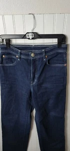 Sz 28 RAG AND BONE DARK Derby Jean High Rise Raw Cut Hem EUC - Picture 1 of 12
