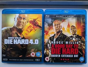 Live Free or Die Hard 4.0 + A Good Day to Die Hard (2x Blu-ray 2007/2013) bundle - Foto 1 di 3