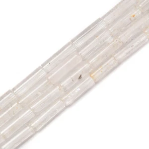 Natural Clear Quartz Cylinder Tube Beads Size 4x13mm 15.5'' Strand - Picture 1 of 4