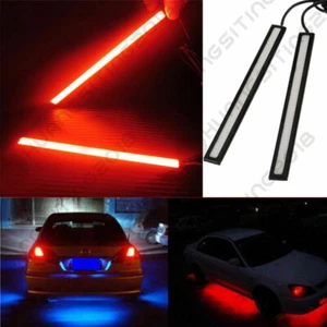 2PCS Super Bright Red Car COB LED Lights -DRL Fog Driving Lamp Waterproof DC 12V - Bild 1 von 4