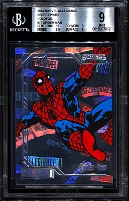 Holograma Spider-Man Spider-Man #d/10 BGS 9 9 9,5 2024 Marvel Allegiance Secret Wars Foto 1 de 2