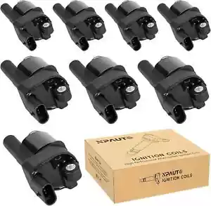 Round Ignition Coil Pack Compatible with V8 4.8 5.3 6.0 Chevy Silverado Tahoe - Foto 1 di 3