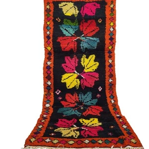 Vintage Moroccan Berber Rug Handmade Wool Tribal Design Colorful Berber Carpet - Picture 1 of 24
