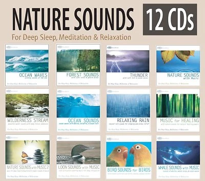 "Sounds of Nature" 12 CD Box Set -Nature Sounds for Relaxation & Deep Sleep NEW! - Image 1 of 4