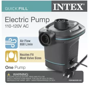 Intex Schnellfüllpumpe 110-120 V AC bläst & entflacht passt - brandneu!! - Bild 1 von 6