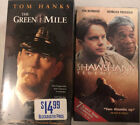 The Shawshank Redemption Vhs New Sealed & The Green Mile 2-Vhs Tape Set Vguc Lot