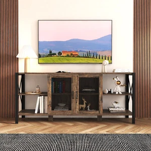 TV Stands for Living Room, Industrial TV Stand for Bedroom Furniture, Farmhouse - Picture 1 of 11