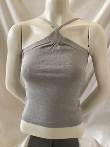 Express Junior/Women’s Metallic Silver Sweater Set Previously Owned Size Extra S - Bild 1 von 8