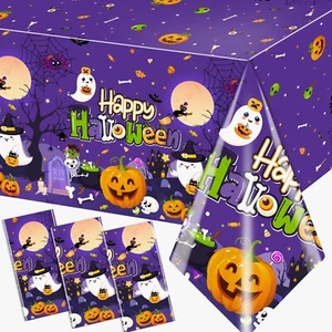 GREHUMOR 3 Pcs Happy Halloween Tablecloth,Halloween Party Decorations,Hallowe... - Picture 1 of 6