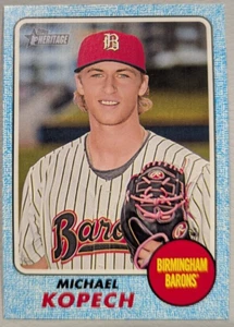 2017 Topps Heritage Minor Michael Kopech Blue # 07/99 - Picture 1 of 3