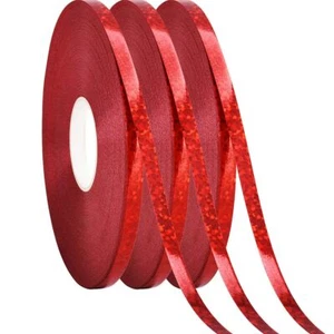 3 Rolls Red Curling Ribbon for Gift Wrapping for Bows BouquetWeddingFloral Ar... - Picture 1 of 4