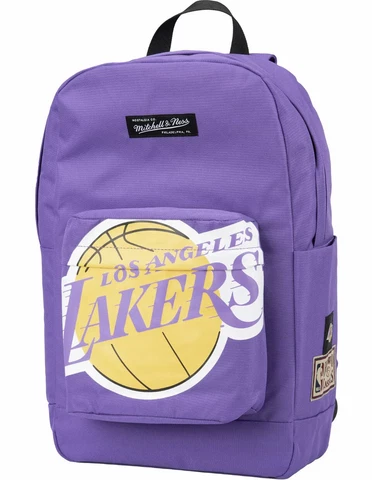 Los Angeles Lakers Mitchell & Ness Hardwood Classics Backpack Purple NBA 17” Cover