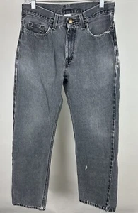 Jeans de mezclilla negros descoloridos vintage años 90 29x30 REALES manchas de pintura envejecidas grunge - Imagen 1 de 20