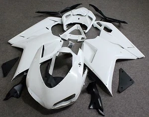 Fit for Ducati 848 1098 1198 2007-11 Unpainted Drilled ABS Bodywork Fairing Kit - Picture 1 of 12