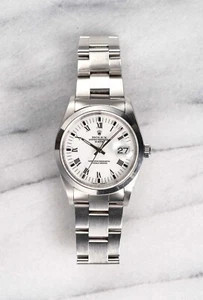 Rolex Oyster Perpetual Date Ref 15200 90s White Roman Numeral 34mm Case. - Picture 1 of 5