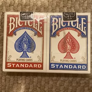 TWO PACK Bicycle Standard Playing Cards Red & Blue Brand New - Picture 1 of 2