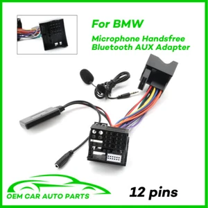 Bluetooth 5.0 Musik AUX Handsfree Adapter Audio Eingang MIC Telefonanruf für BMW - Bild 1 von 6