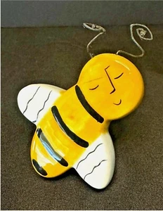 Silvestri Sandra Magsamen Ceramic Bee Hanger - Signed/Handpainted: NEW! - Picture 1 of 8