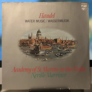 HANDEL WATER MUSIC - Neville Marriner 1980 Philips - 1st European 12” Vinyl - NM - Picture 1 of 6