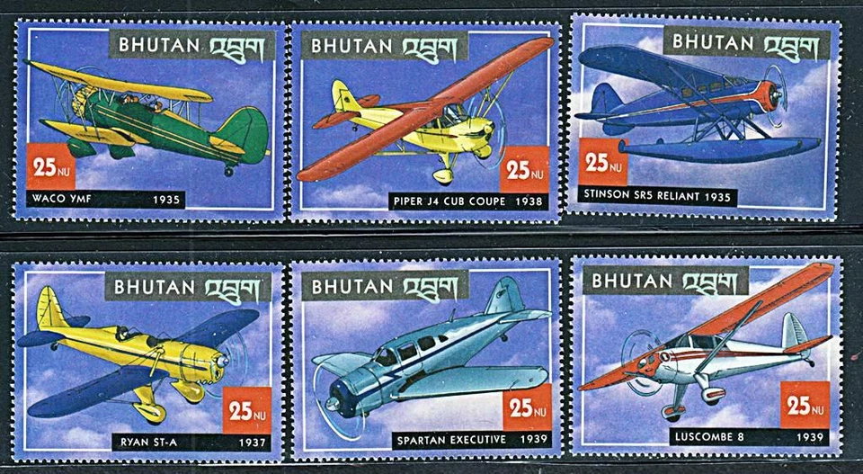 Bhutan 2000 HISTORIC AIRPLANES of the 30's sc#1304 MNH AVIATION - Image 1 of 1
