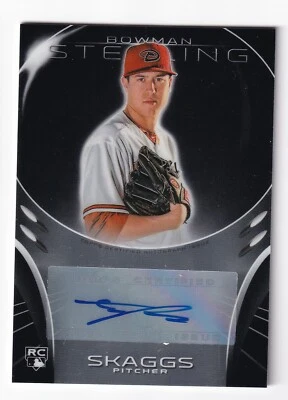 Tyler Skaggs 2013 Bowman Sterling Rookie Autograph card Diamondbacks d'2019 - Image 1 of 2