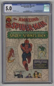 Amazing Spider-Man #19 CGC 5,0 OW/W páginas 1964 Human Torch Sandman - Imagen 1 de 2