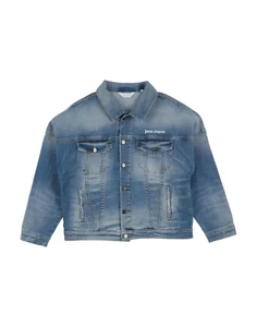 $560 Palm Angels Little Boy's & Boy's Denim Jacket - Blue White - Size 12 - NWT - Picture 1 of 3
