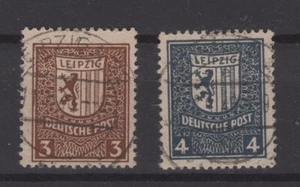 (WH23275) SOVJET ZONE WEST SACHSEN 1946 - MI 156/57X, USED, CV €24, SEE SCANS - Picture 1 of 2